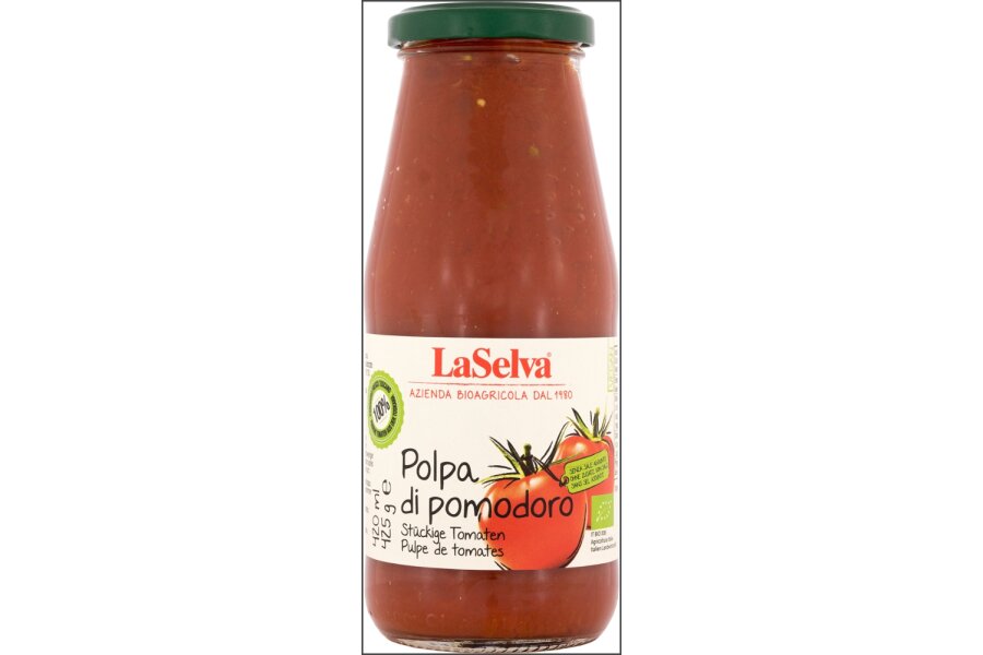 Tomatenpolpa ohne Salz - stückig 425g LaSelva