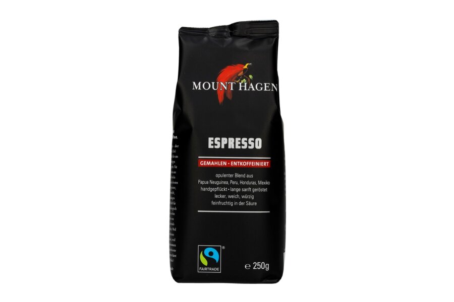 Espresso gemahlen entkoffeinie