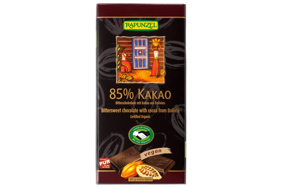 Bitterschokolade 85% Kakao HIH