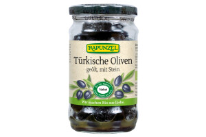 Oliven schwarz, mit Stein geölt