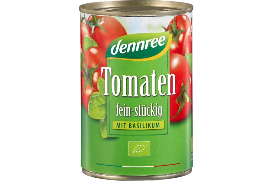 Tomaten fein-stückig mit Basil