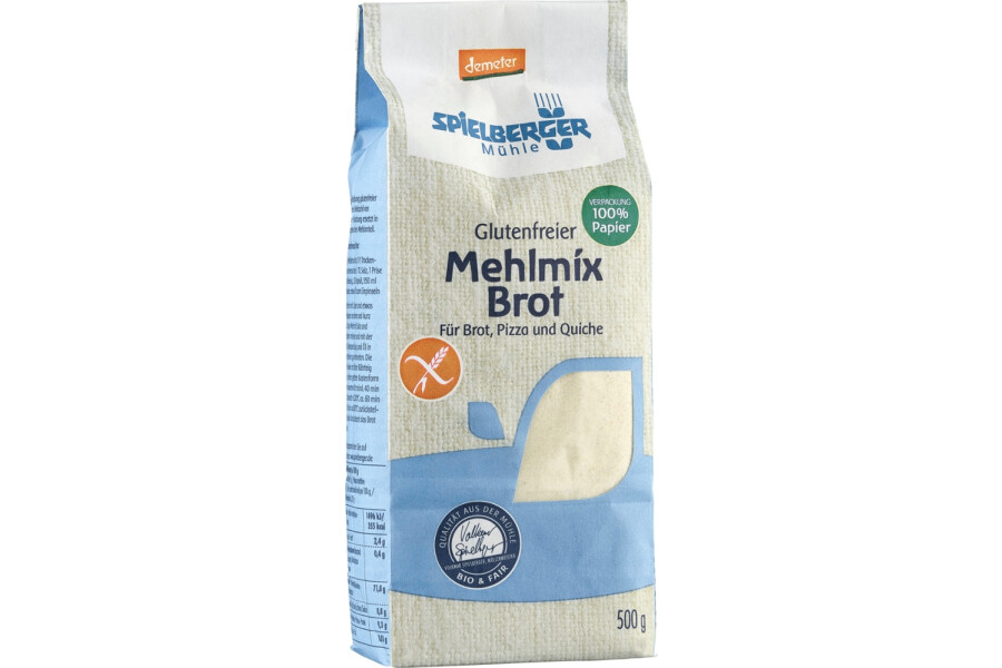 Mehlmix Brot dunkel glutenfrei - ausgelistet