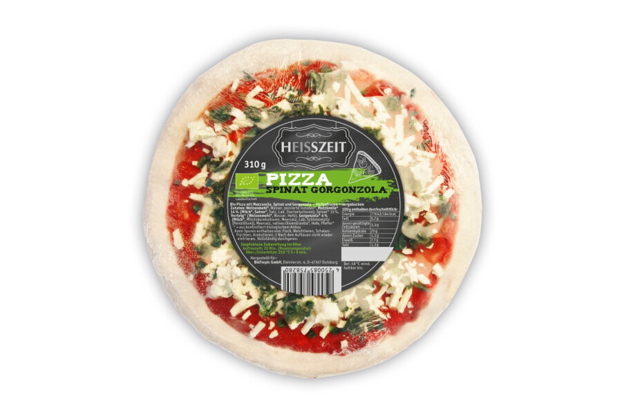 Spinat Gorgonzola Pizza - Heisszeit TK