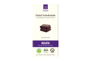 Bio Dattel Schokolade - Dunkel 72% - Makri
