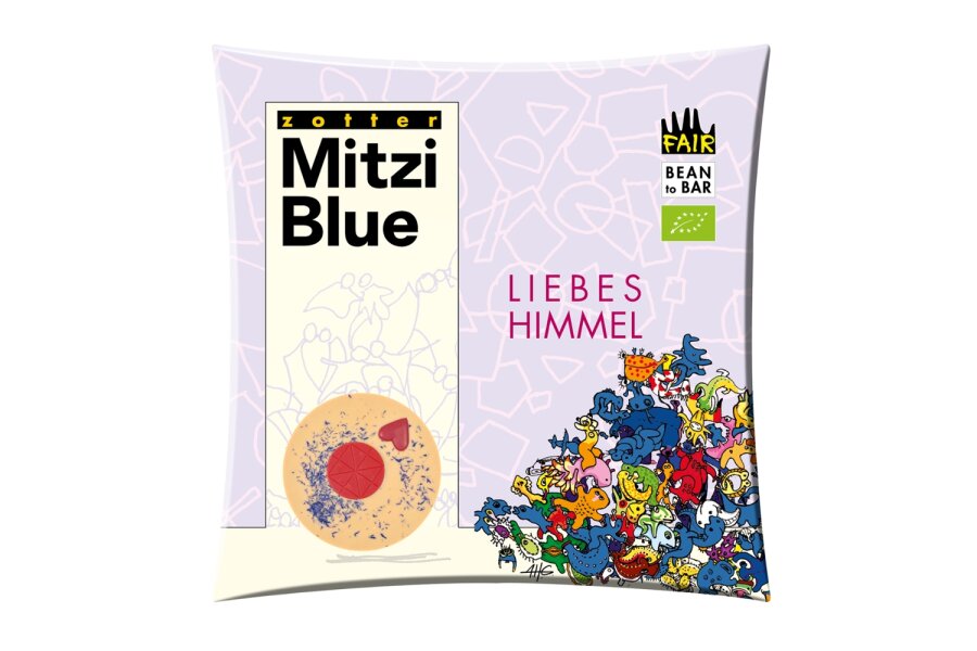 Zotter - Mitzi Blue Liebeshimmel