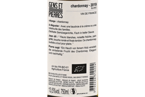 Chardonnay, Gens et Pierres