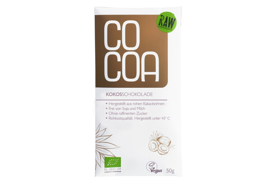 Tafel weiß Kokosschokolade