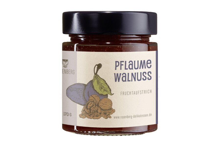 Fruchtaufstrich Pflaume Walnuss - Rosenberg 150g