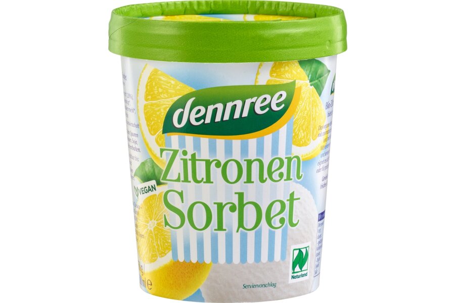 Zitronen-Sorbet-Eis TK