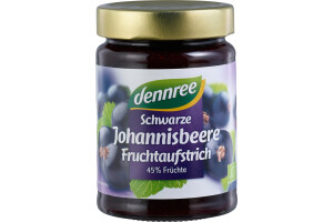 Fruchtaufstrich Schwarze Johannisbeere - Dennree -...