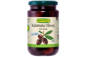 Oliven Kalamata violett, mit Stein