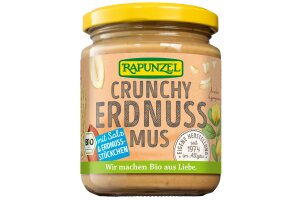 Erdnussmus Crunchy mit Salz - Rapunzel 250g